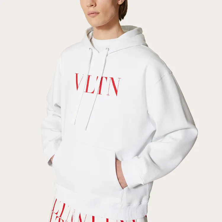 Valentino Vltn Logo Printed Long-Sleeved Hoodie-4