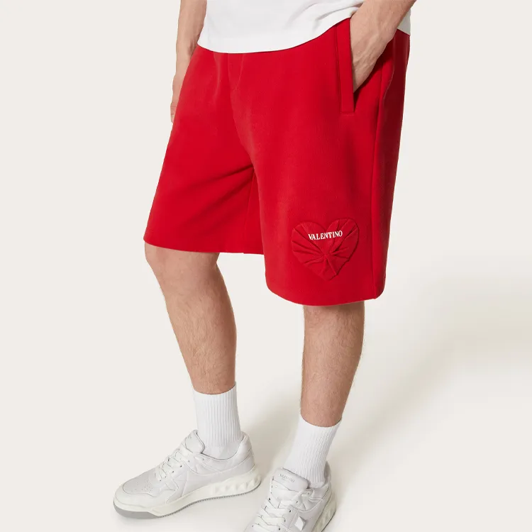 Valentino Casual Shorts Men Red-4