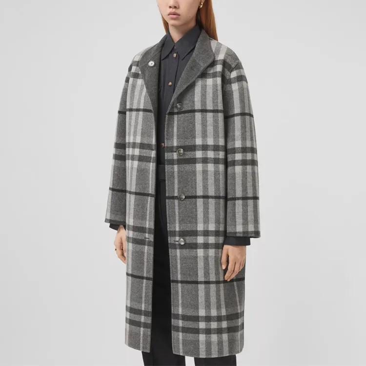 Burberry Coats Women's Gray-4
