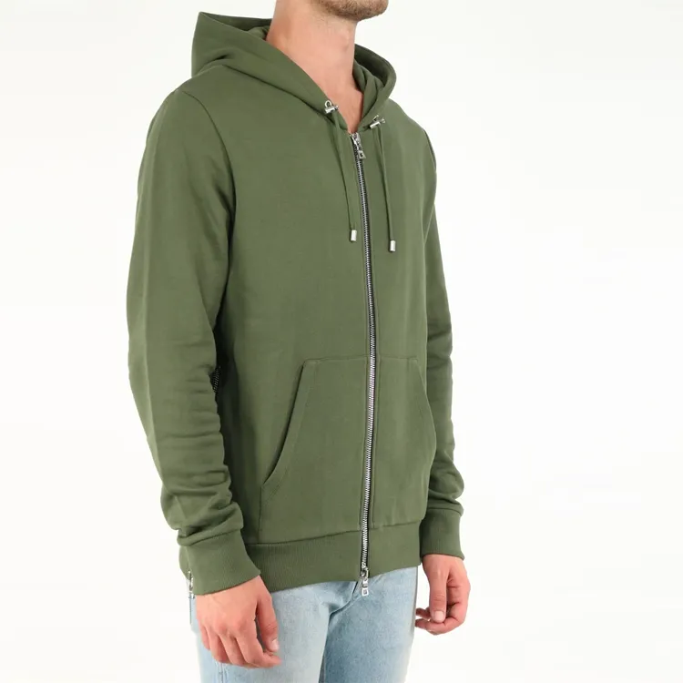 BALMAIN Sweatshirts Men Green-2