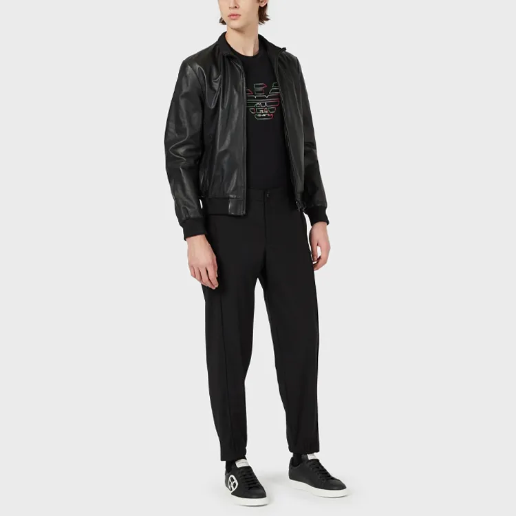 EMPORIO ARMANI T Shirts Men Black-2