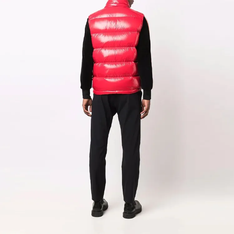 Moncler Bormes Series Vests Men Red-2