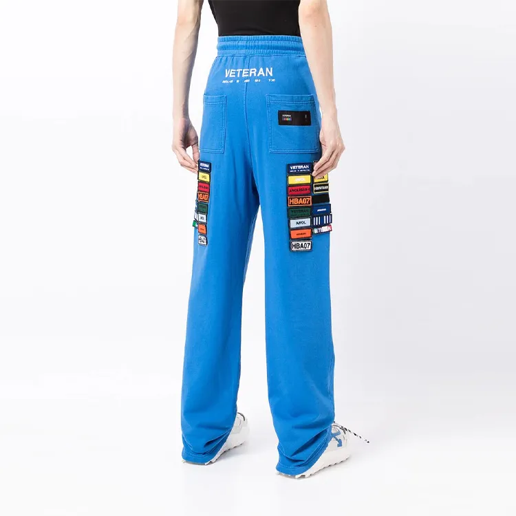 Hood By Air Knitted Sweatpants Unisex Blue-4