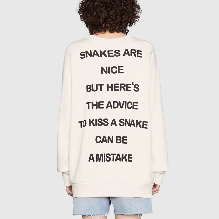 GUCCI Cat Eyes print Bead embellished Sweatshirt-5