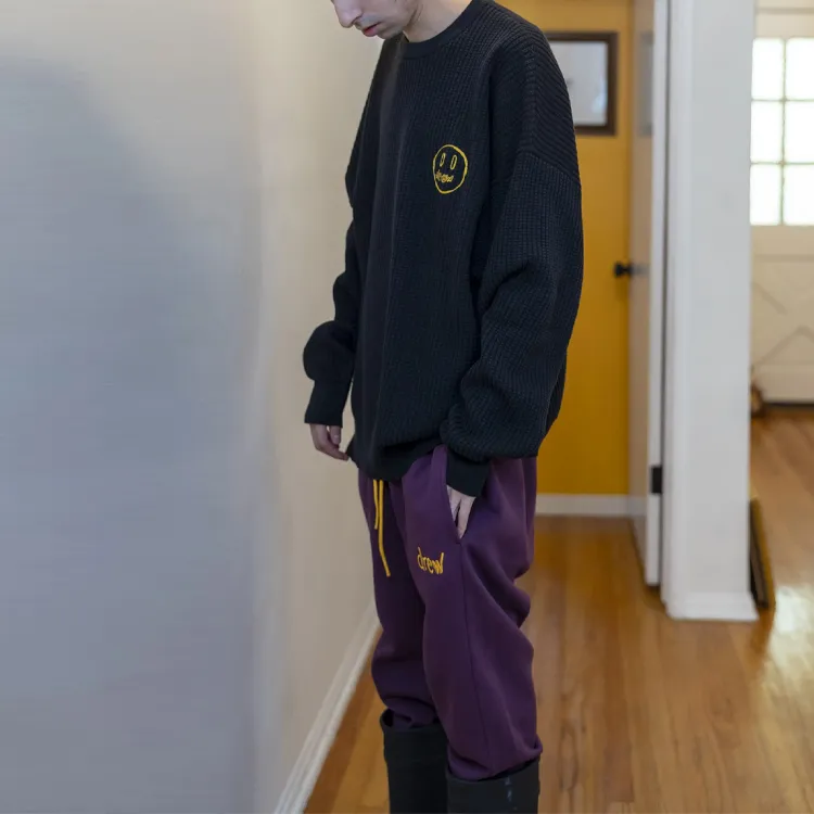 Drew House Mascot Waffle Sweater-6