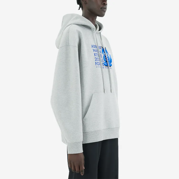 Ader Error X Maison Kitsune Sweatshirts Men Gray-4