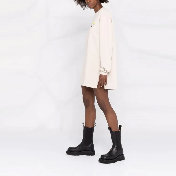 OFF WHITE FW21 Long Sleeved Dresses Women's Beige-3