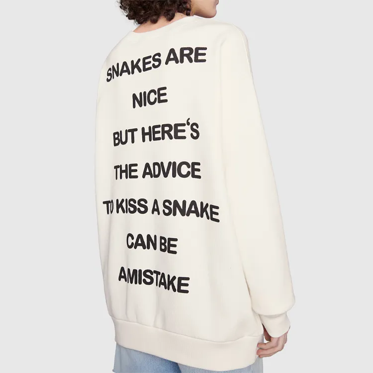GUCCI Cat Eyes print Bead embellished Sweatshirt-6