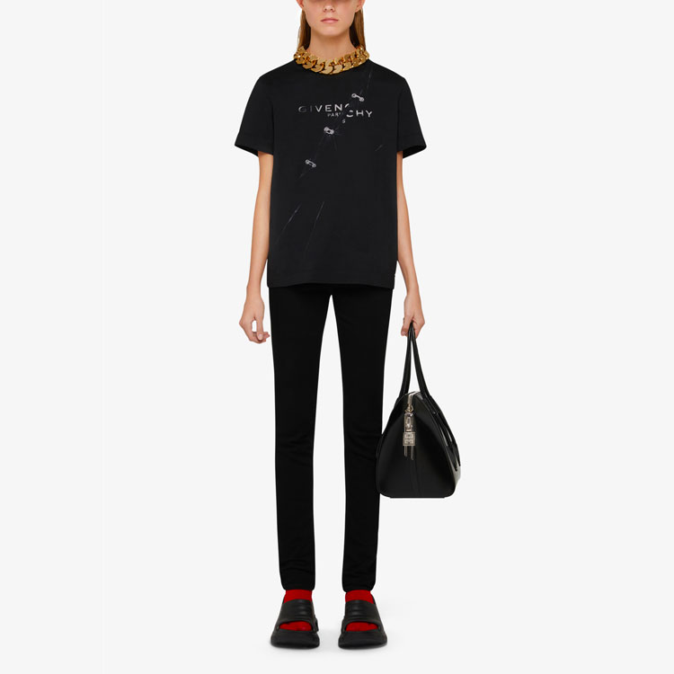 Givenchy Trompe-L'œil Effect T-Shirt 'Black' - POIZON