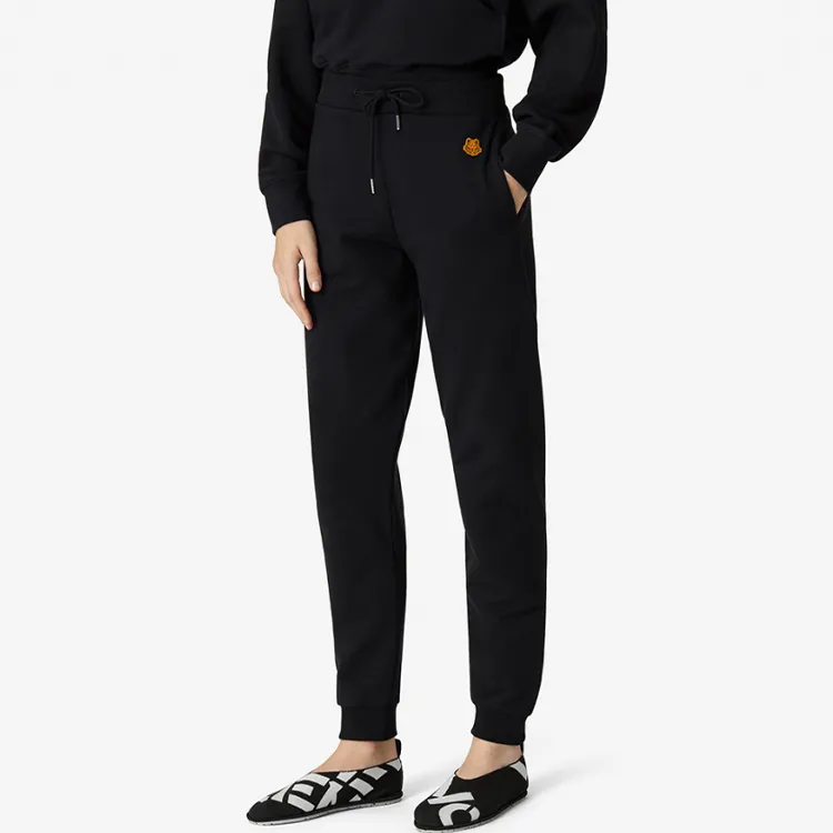 KENZO Classic Tiger Head Knitted Sweatpants Women's Black-4