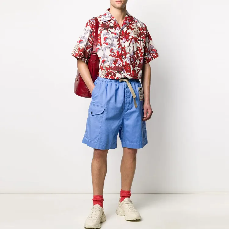 GUCCI FW21 Cargo Shorts Men's Blue-1
