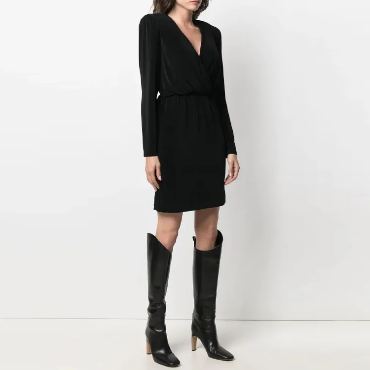Vetements Long-Sleeved Dresses Women's Black-2