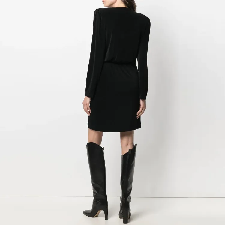 Vetements Long-Sleeved Dresses Women's Black-3