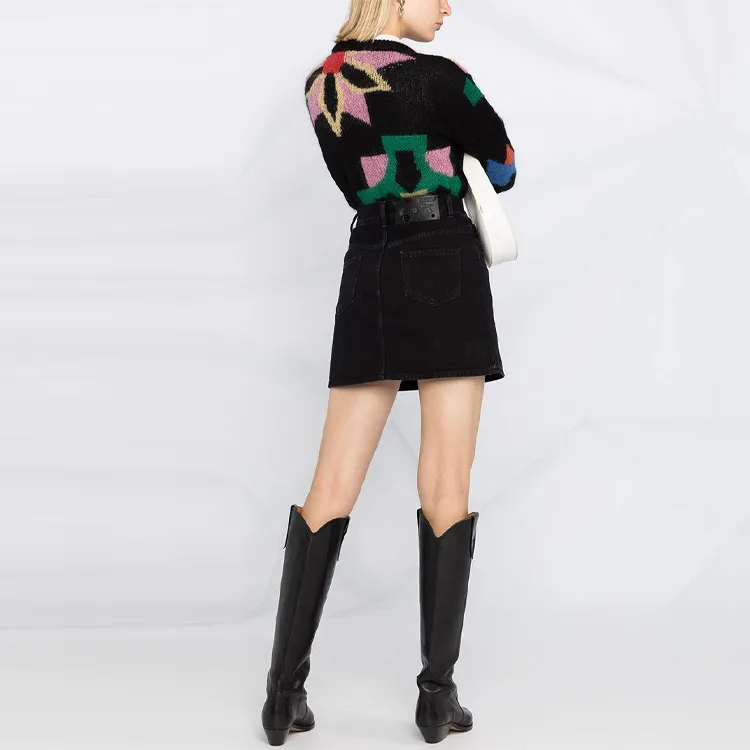 OFF-WHITE Ss20 Denim Short Skirts Women's Black-2