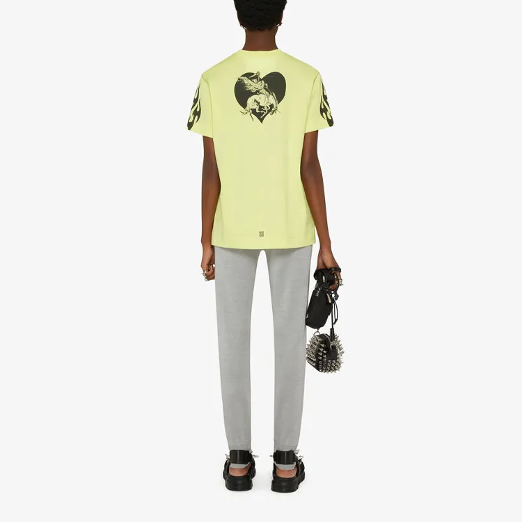 Givenchy Classic Fit T Shirt 'Acid Yellow'-1