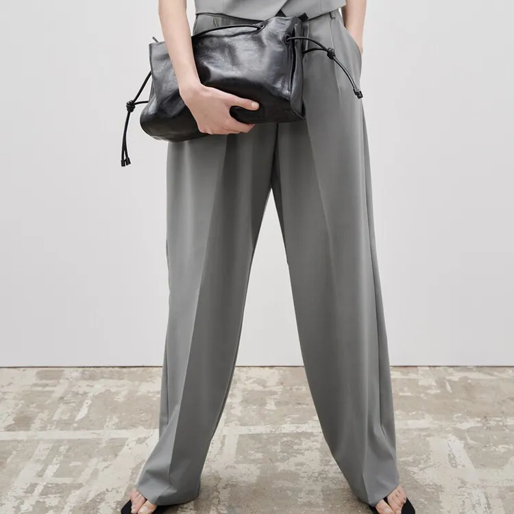ZARA Casual Pants Women's Brown/Dark Taupe-1