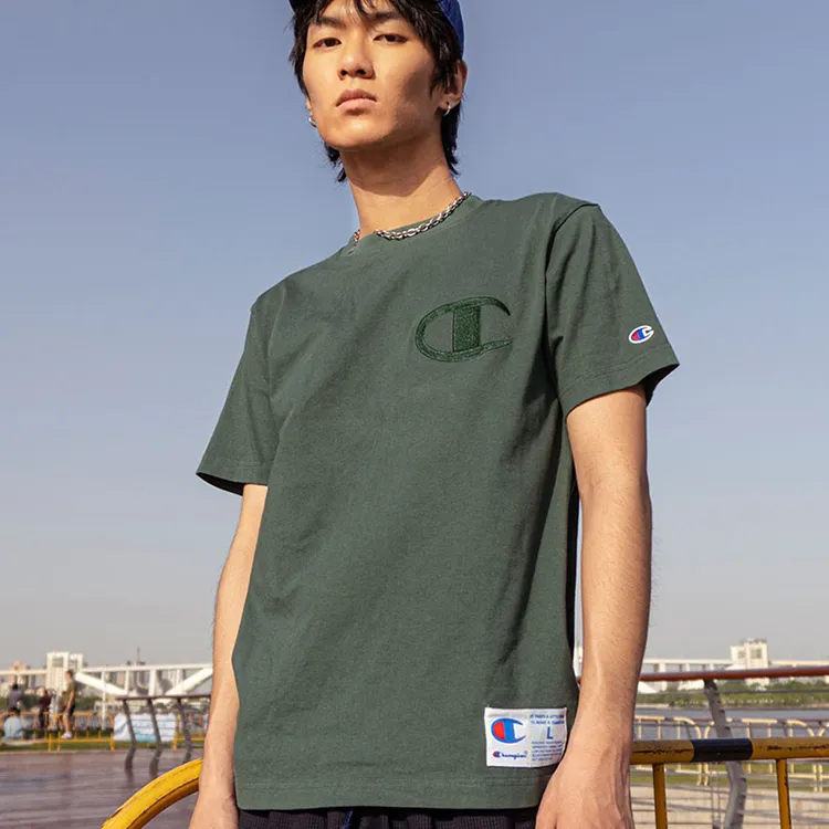 Champion T Shirt Japan Version Men's Dark Green-2