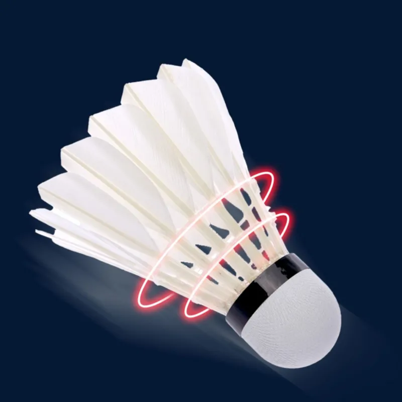 LiNing G600 Goose Feather Shuttlecock 12 Pack Goose Feather Match Ball Shuttlecocks-2