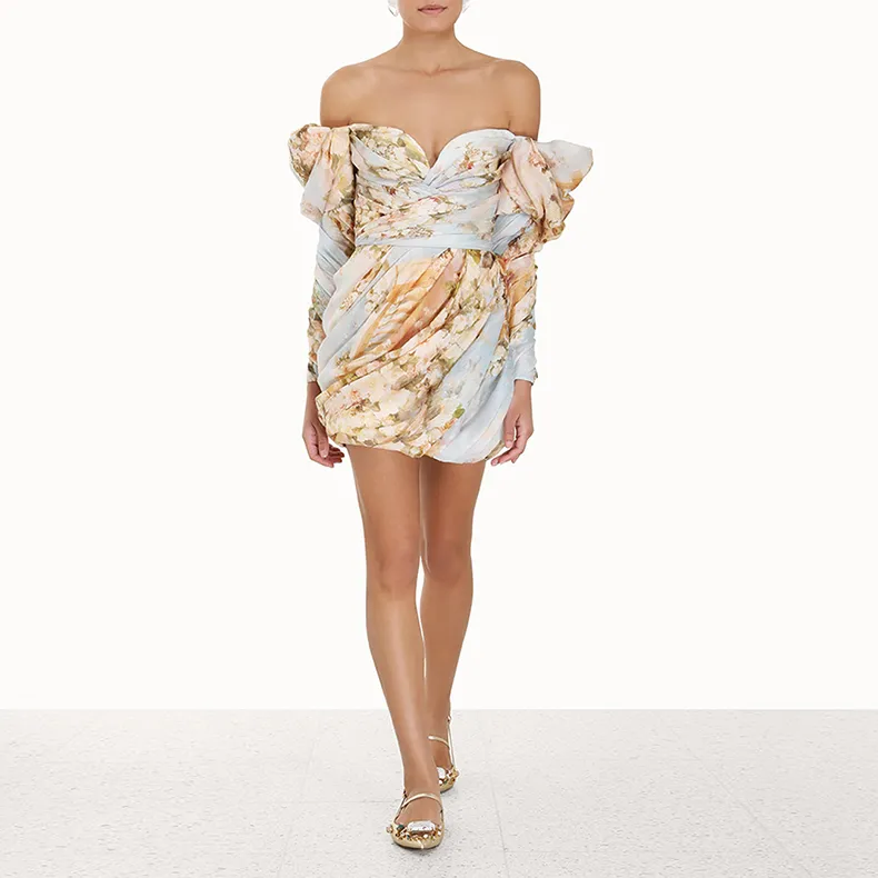 Zimmermann Luminosity Floral print Draped Minidress-2