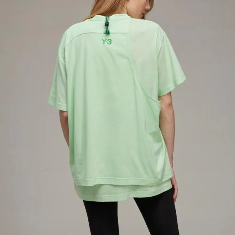 Y 3 Layered Logo print T shirt-3