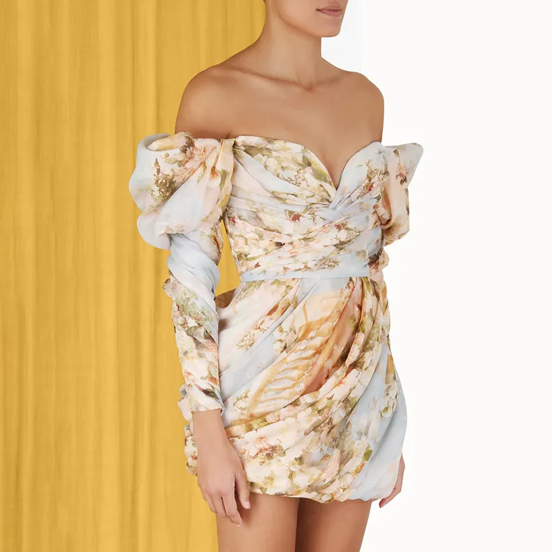 Zimmermann Luminosity Floral print Draped Minidress-6