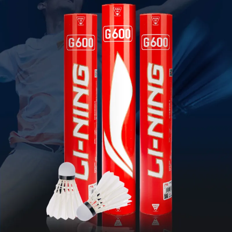 LiNing A+60 Goose Feather Shuttlecock 12 Pack Goose Feather Match Ball Shuttlecocks-1