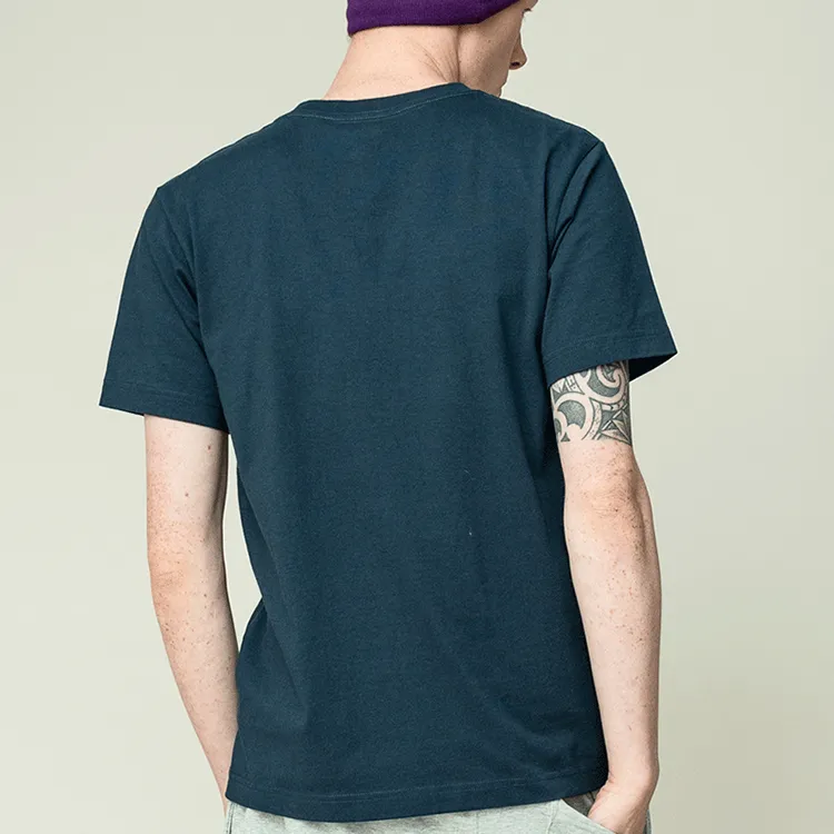 Champion Crew Neck Straight T Shirt Japan Version Men's Navy Blue-2