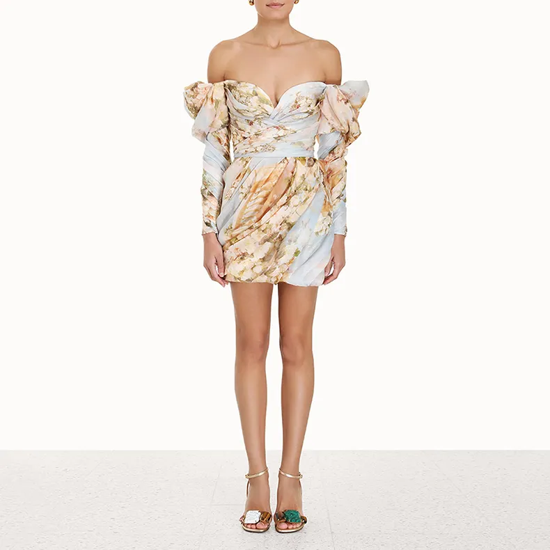 Zimmermann Luminosity Floral print Draped Minidress-4
