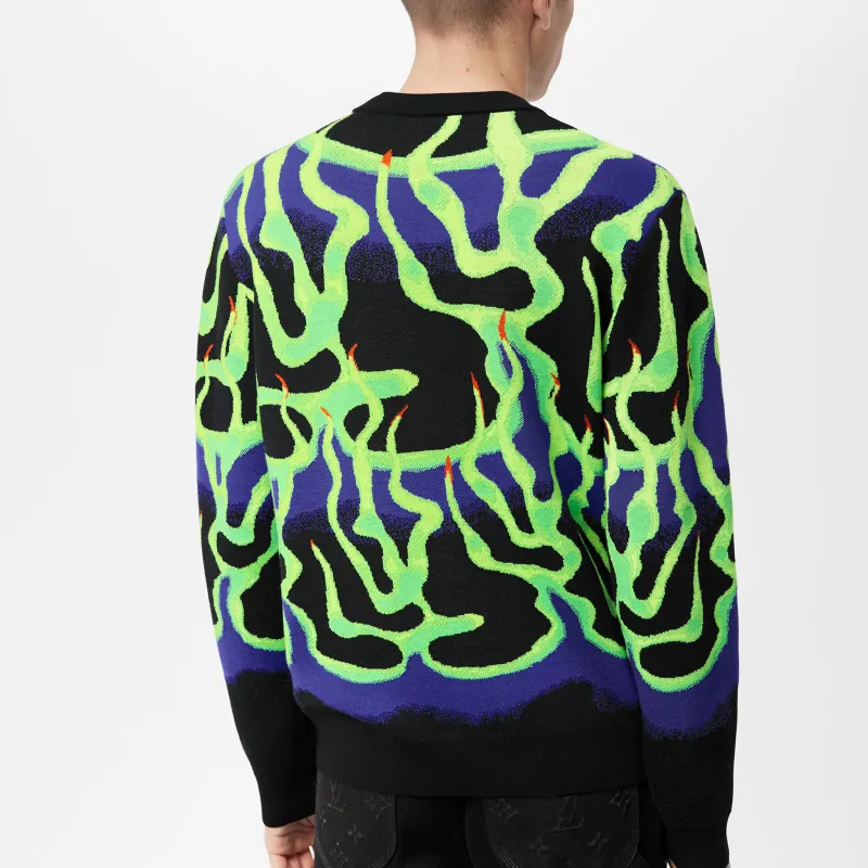 LOUIS VUITTON New Quarterly Products Of LV FW22 Sweater Men's Multicolor-5
