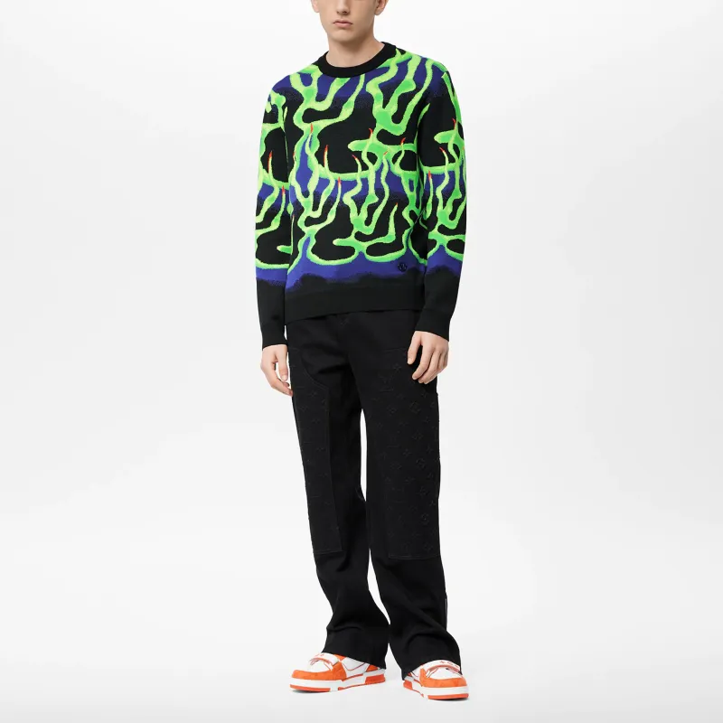 LOUIS VUITTON New Quarterly Products Of LV FW22 Sweater Men's Multicolor-1