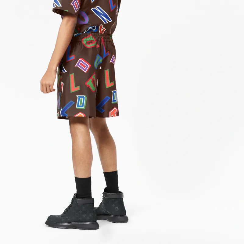 LOUIS VUITTON X Nba Basketball Letters Shorts-3