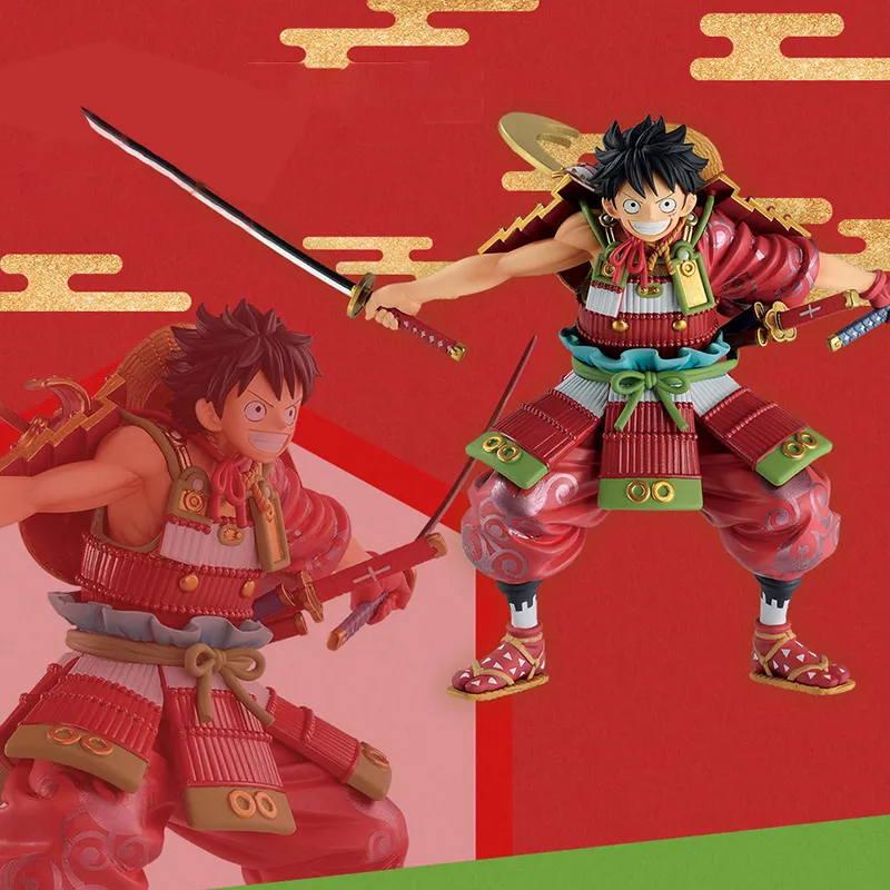 BANPRESTO Monkey D. Luffy One Piece Ichiban Kuji Wa No Kuni Act 2 B Reward Armor Gear Luffy Taro Bonus Gifts Red-1