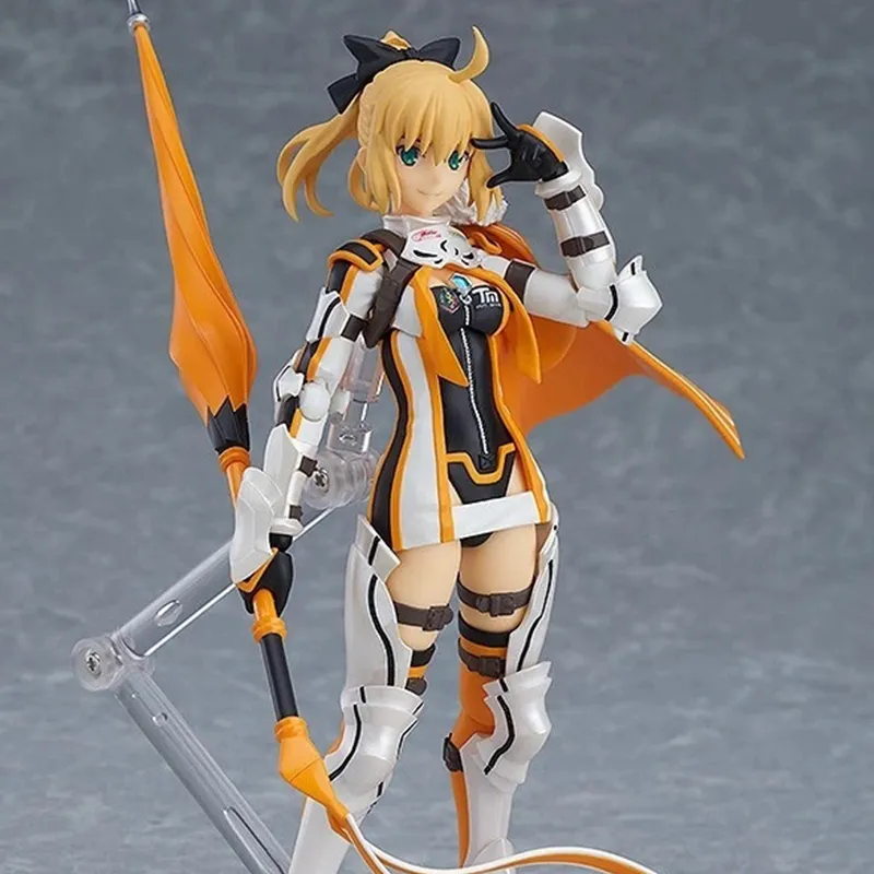 MAX Factory Figma SP Edition SP 128 Artoria Pendragon Racing Ver. Action Figures 13.5cm-2