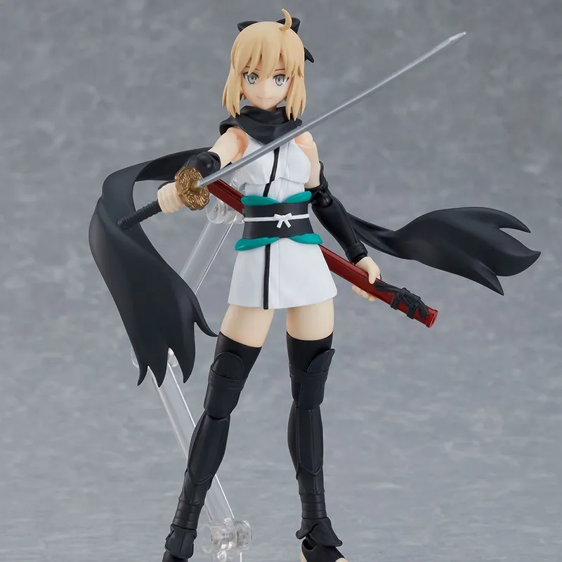 MAX Factory Figma Saber Okita Sōji DX Version Action Figure 13.5cm Scale Figures-1