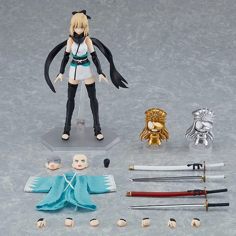 MAX Factory Figma Saber Okita Sōji DX Version Action Figure 13.5cm Scale Figures-5