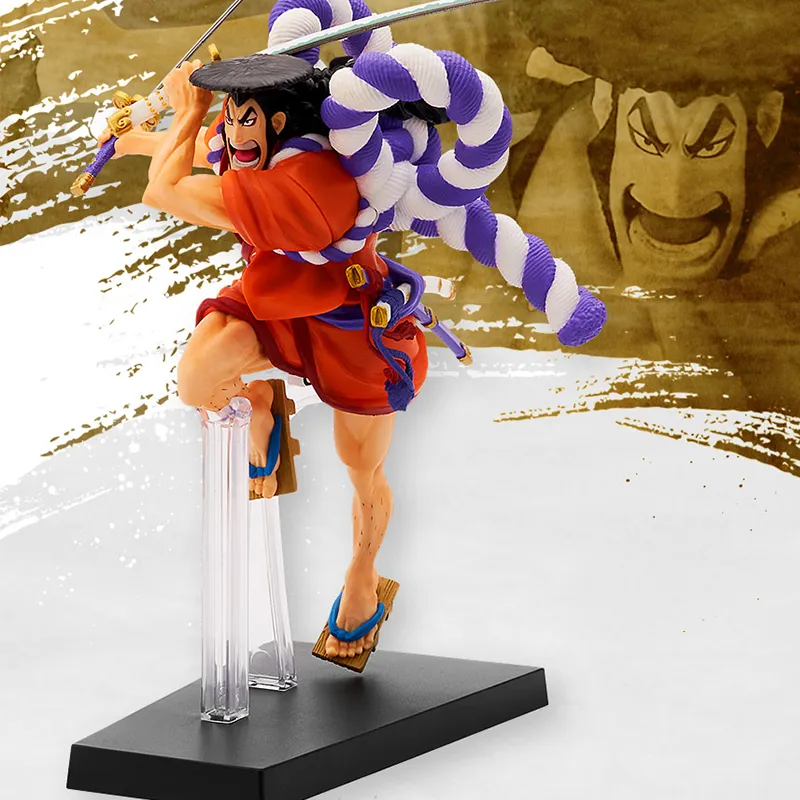 BANPRESTO Kozuki Oden Glass Factory Ichiban Kuji One Piece Come And See! Red Armor Nine Heroes First Shot Scale Figures-1