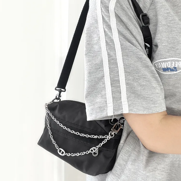 Lan Bao Fan Metal Bag Accessory, Decorative Chain Unisex White-3