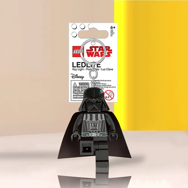 LEGO Star Wars Collection Black Warrior Darth Vader Yoda Baby Glow in The Dark Keychain Pendant IP Merch-5
