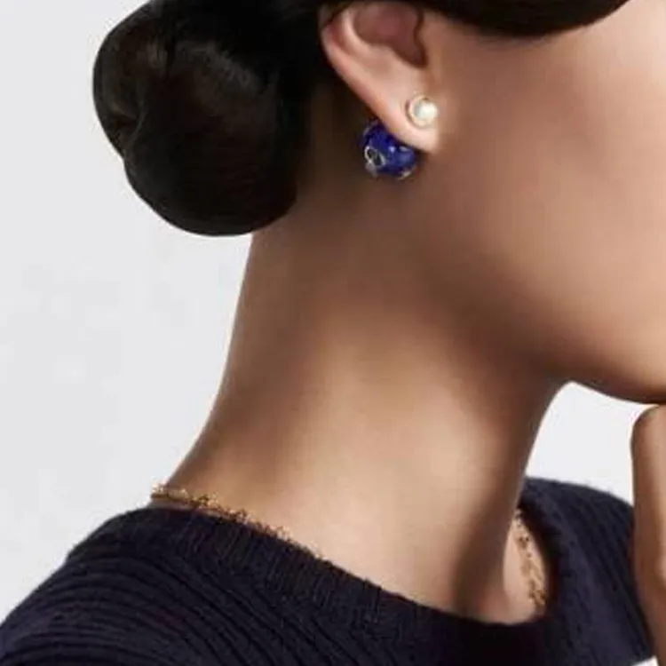 DIOR Stud Earrings Women's-4