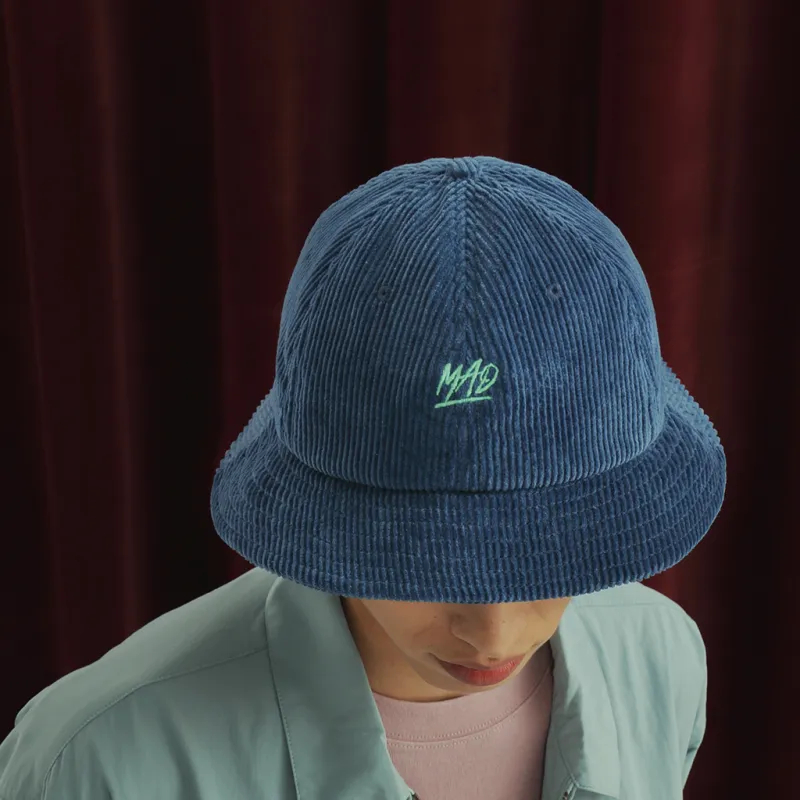 The MAD HATcher Corduroy Round Crown Bucket Hat Bucket Hat Unisex-4