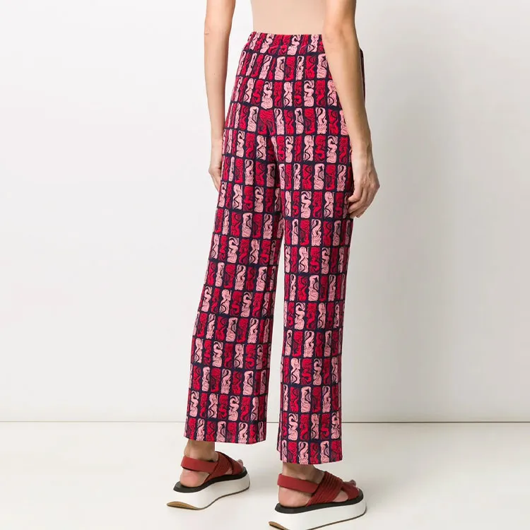 KENZO Casual Pants Women's Red-2