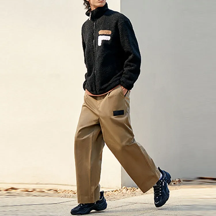 FILA Velvet Jackets Men Black-7