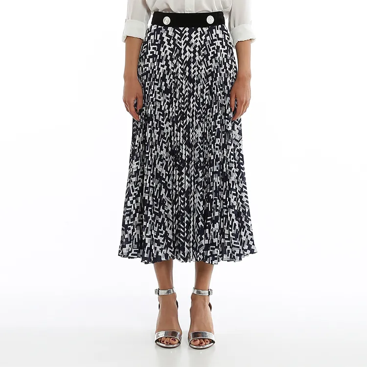 PRADA Casual Long Skirts Women's Black-2