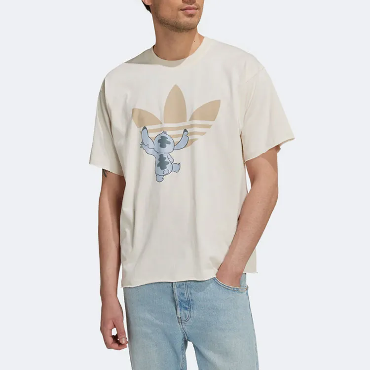 Adidas Originals T Shirt Unisex Gray White-2