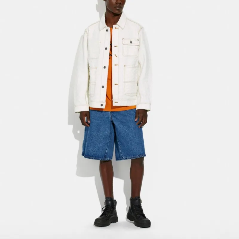 COACH Jackets Men White-1