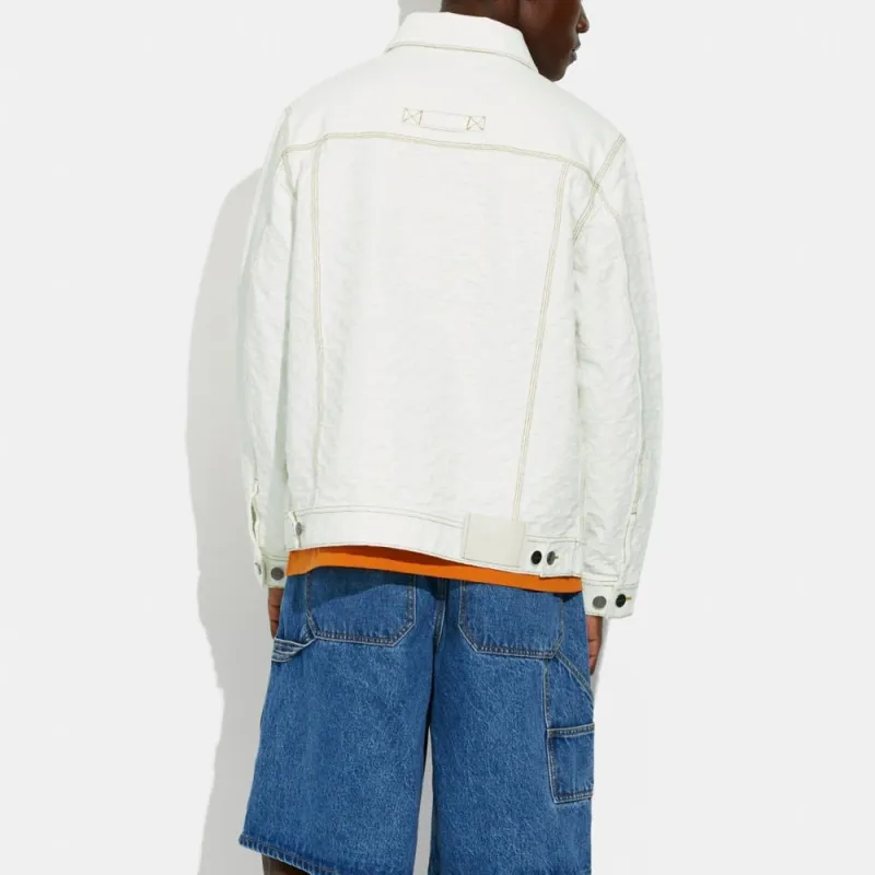 COACH Jackets Men White-2