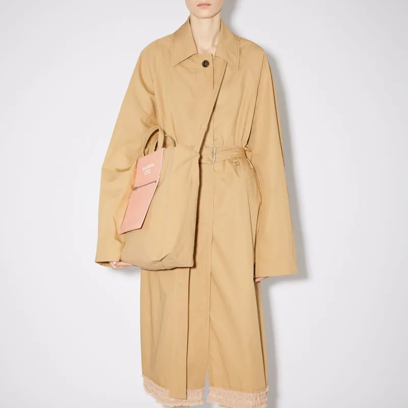 Acne Studios Polyamide Tote Bag Shopping Bag Handbag Medium Size Unisex Brown/Pink-6