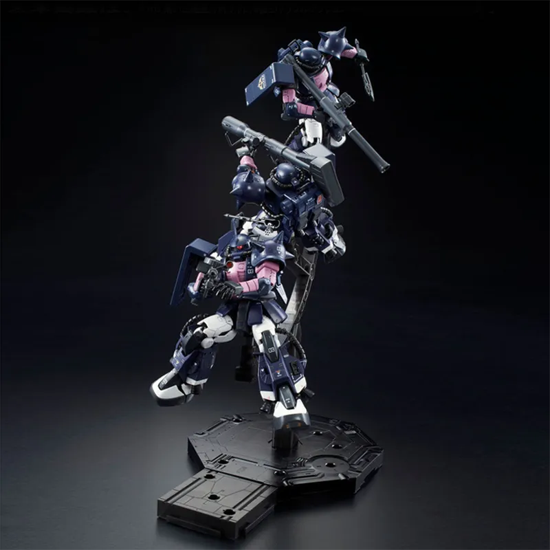 BANDAI RG 1 144 PB Limited Black Triple Star High Mobility Zaku II Triple Unit Set Model Kits 13cm-3