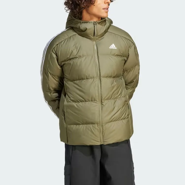 Adidas ESSENTIALS Down Jacket Men's Olive Green-1
