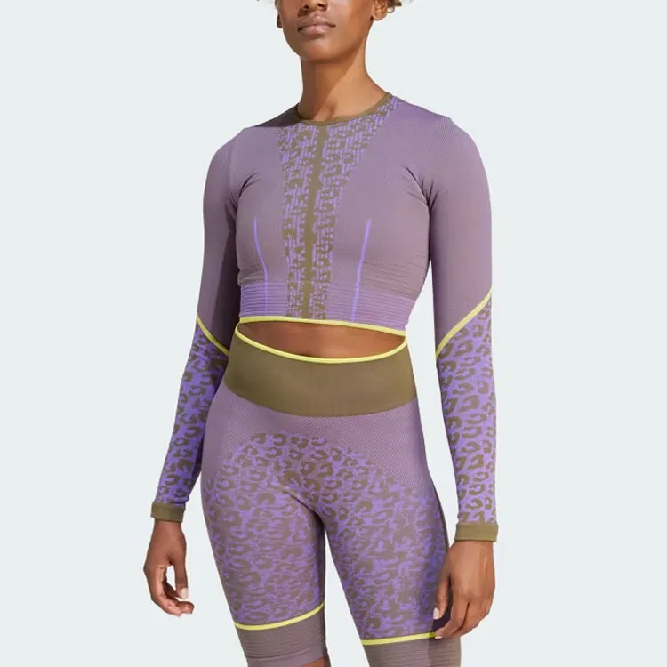 Stella Mccartney X Adidas T-Shirts Women's Deep Purple Lilac-1